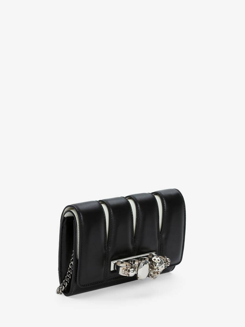 Women's The Slash Clutch in Black/ivory - 2