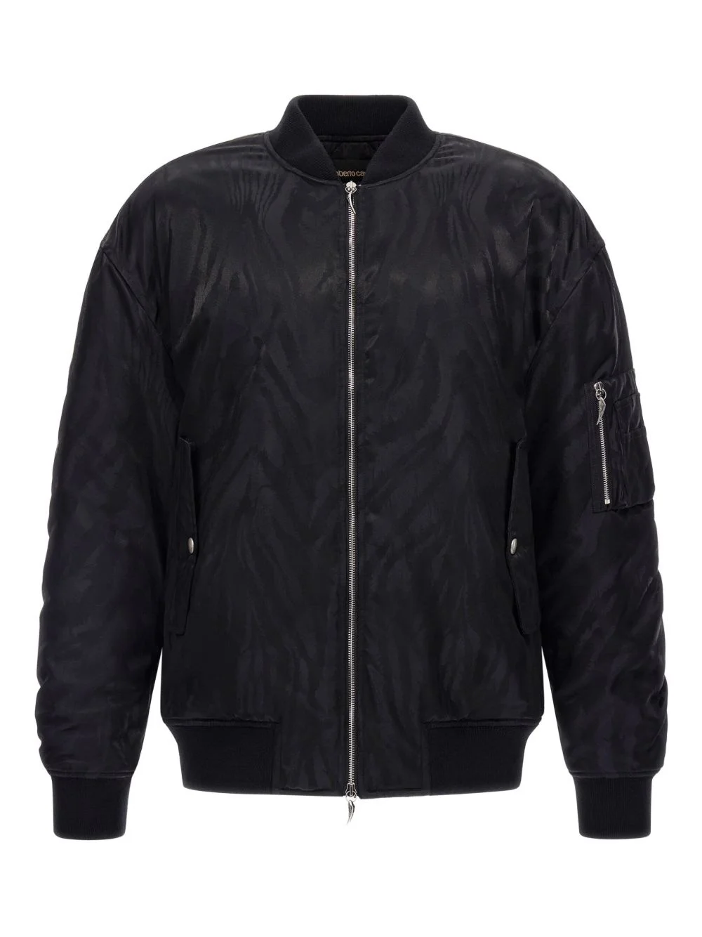 zebra-print bomber jacket - 1