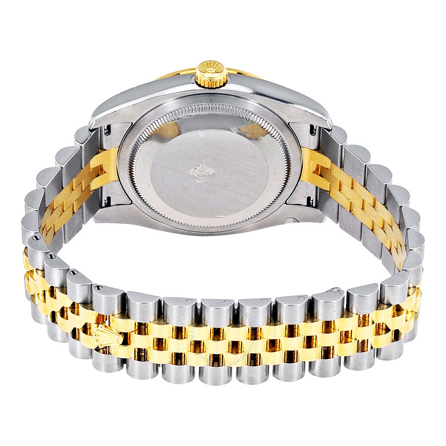 Rolex Datejust Black Dial Ladies 18 Carat Yellow Gold and Stainless Steel Watch 116243BKJDJ - 3