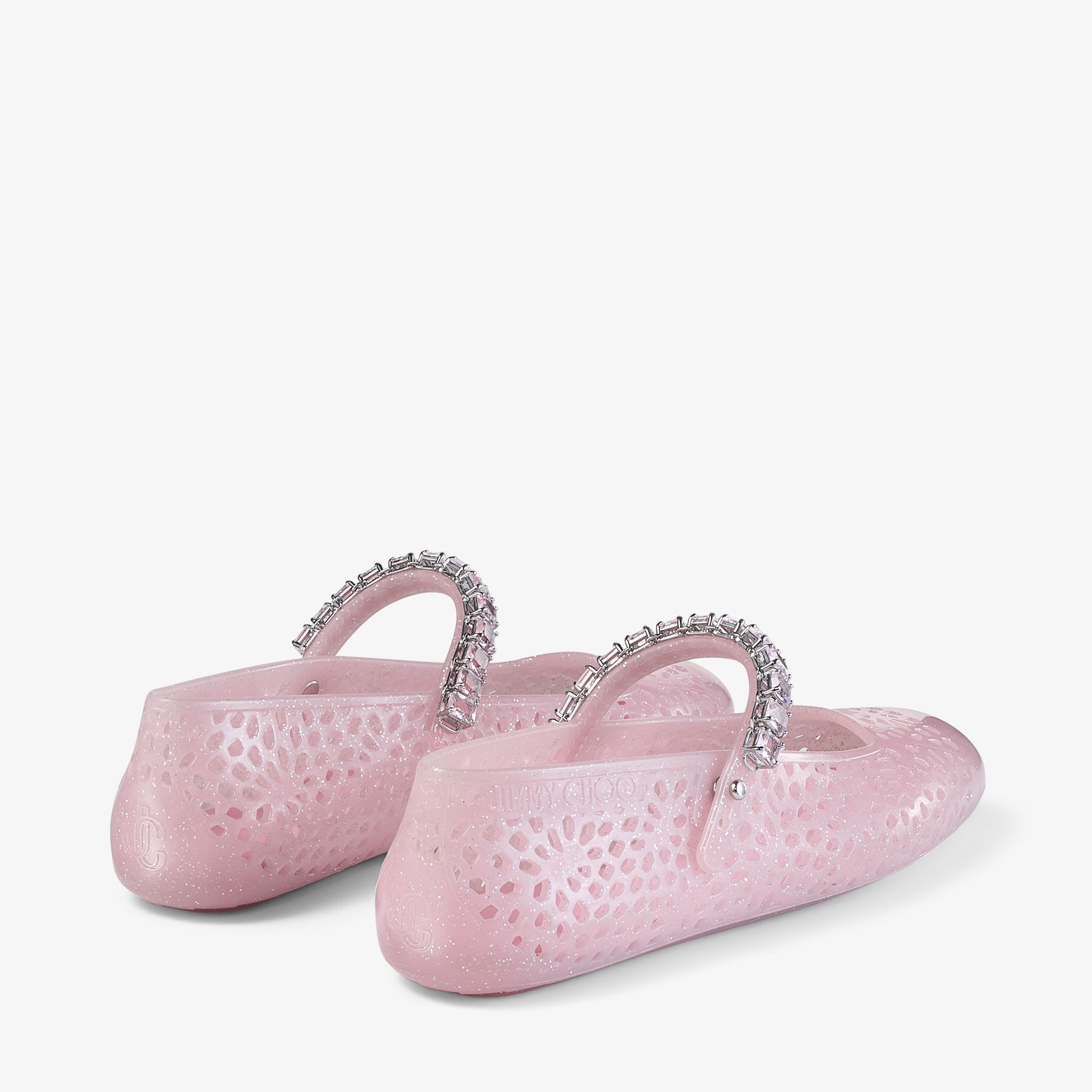 The Jelly
Cotton Candy Jelly Ballerina Flats with Crystal Embellishment - 6