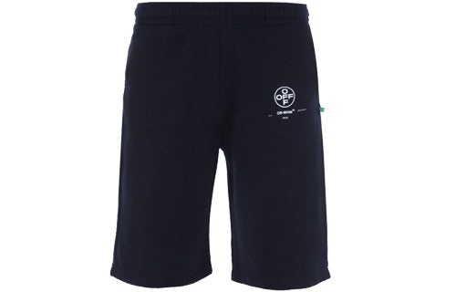 Off-White C/O Virgil Abloh Men'S Black Diag Stencil Sweatshorts OMCI006R190030151028 - 2