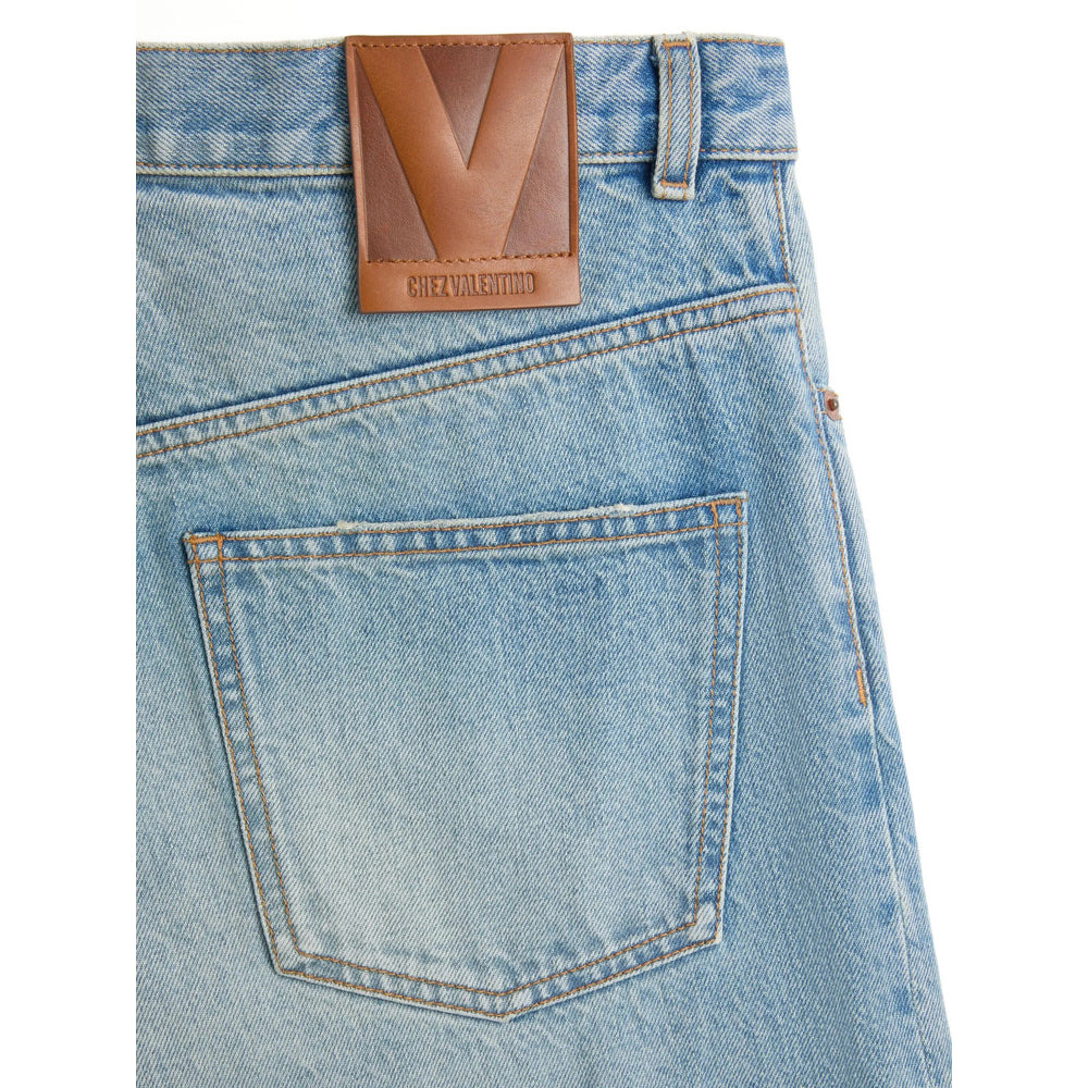 Valentino Blue Denim - Regular & Straight-Leg Jeans Men - 5