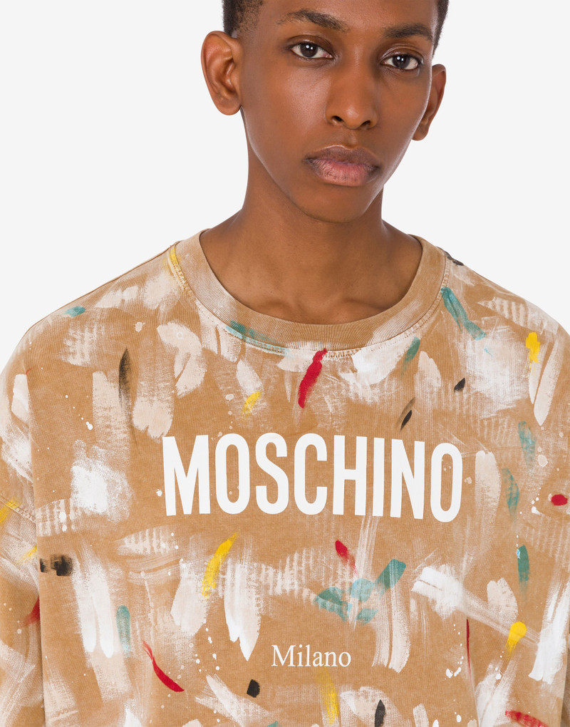 PRINTED ORGANIC COTTON JERSEY T-SHIRT 4