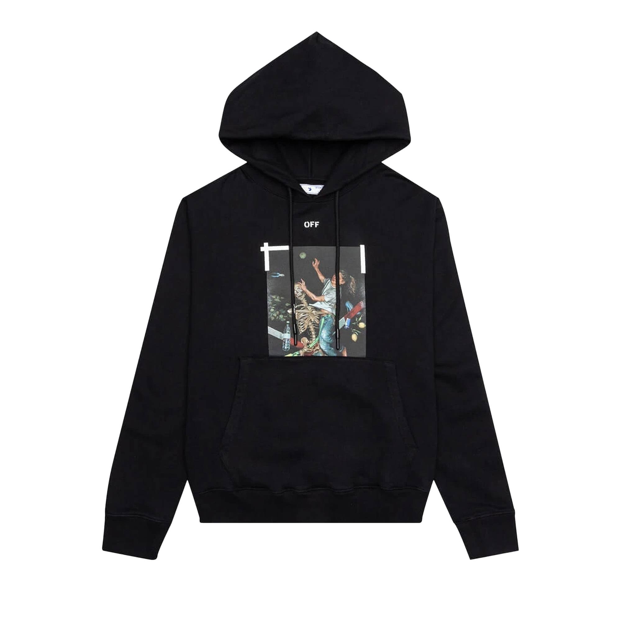 Off-White Pascal Print Slim Hoodie 'Black/White' - 1
