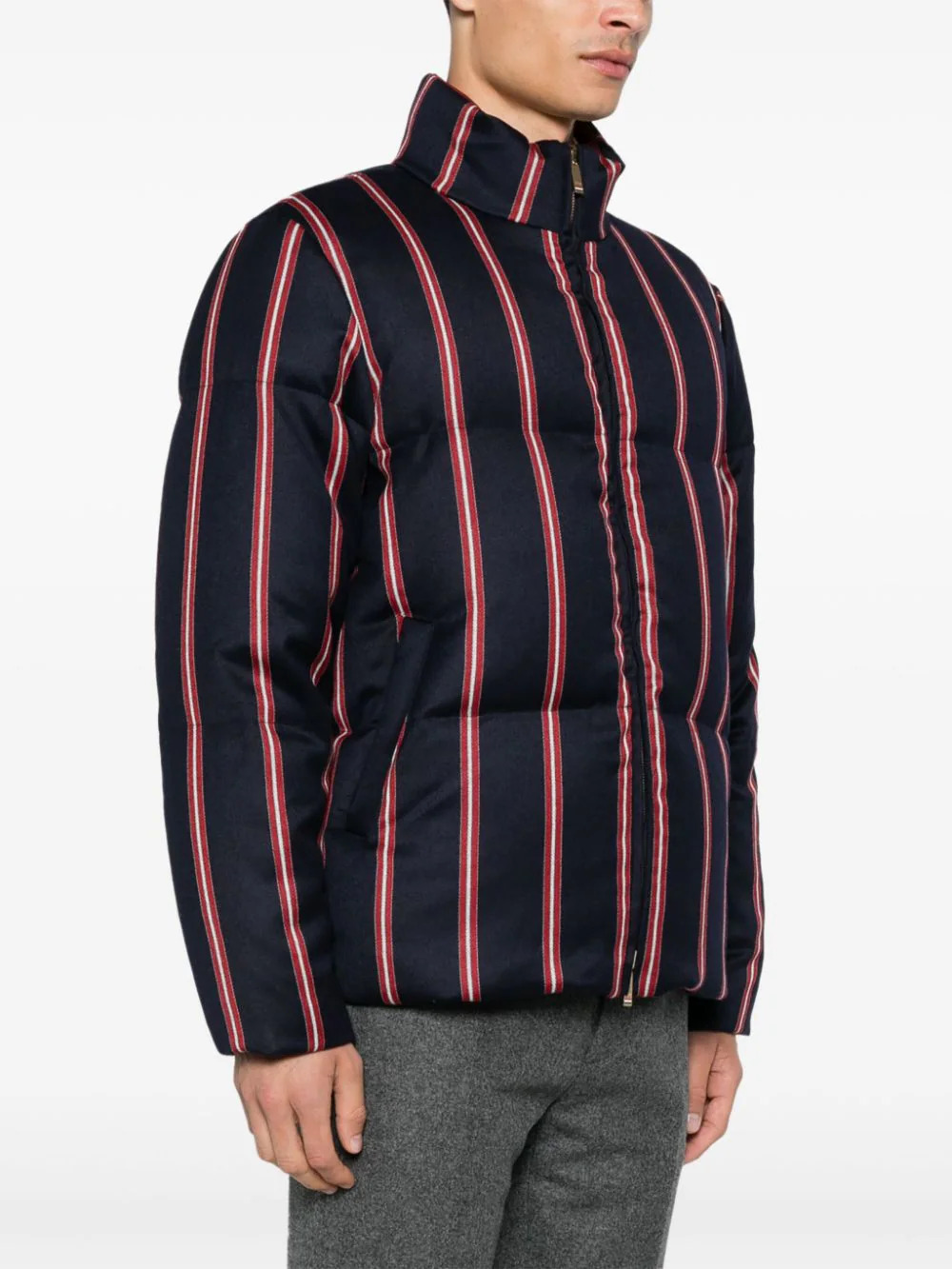 Downfill 4-Bar Reversible Puffer Jacket - 3