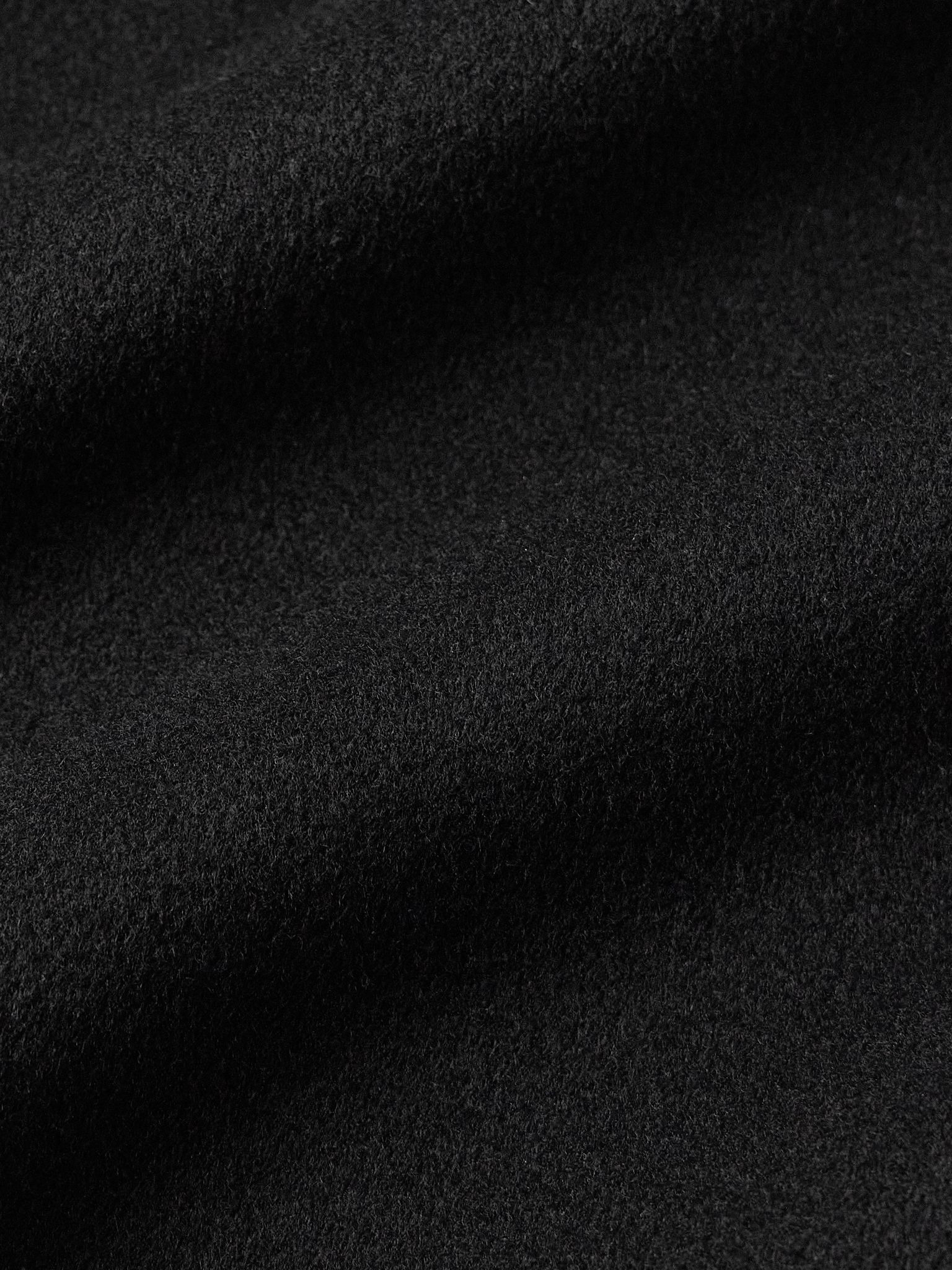Doveria Double-Faced Wool and Cashmere-Blend Felt Hooded Jacket Black - 5