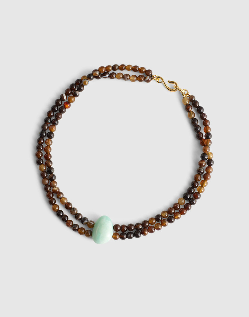 Semiprecious Beaded Double Necklace 3