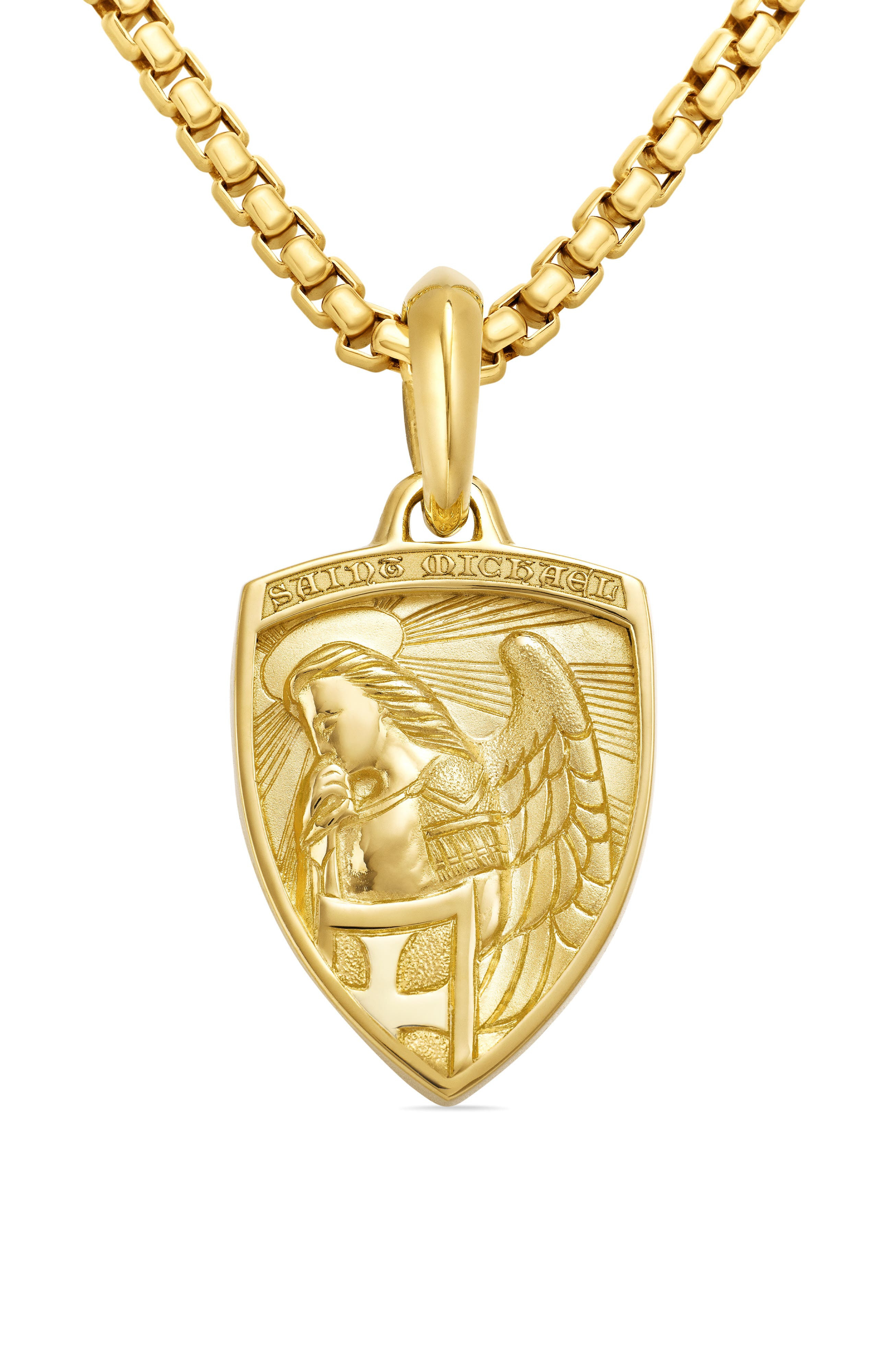 David Yurman St. Michael 18K Yellow Gold Amulet at Nordstrom - 4