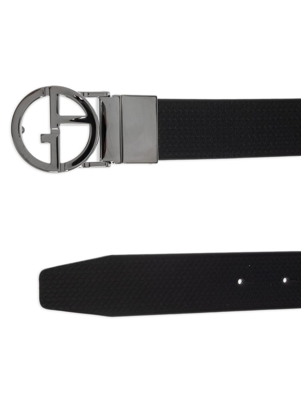 logo-buckle belt - 2