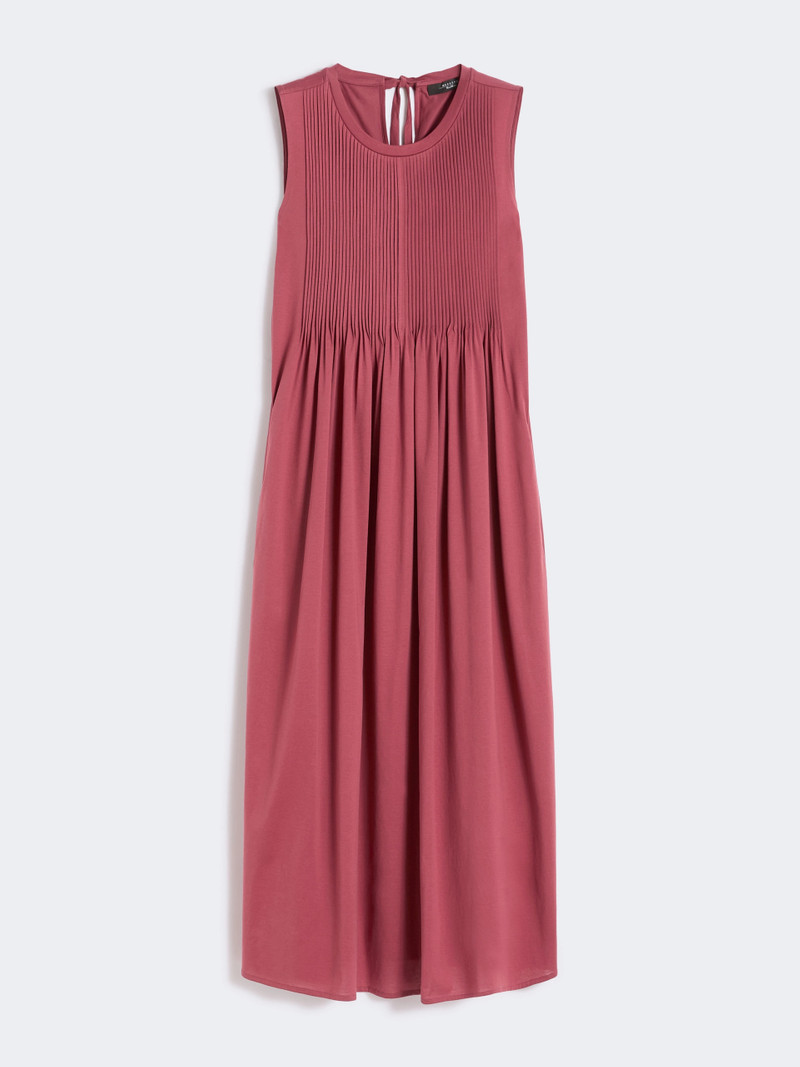 RICORDO Cotton jersey fluid dress - CHERRY 1
