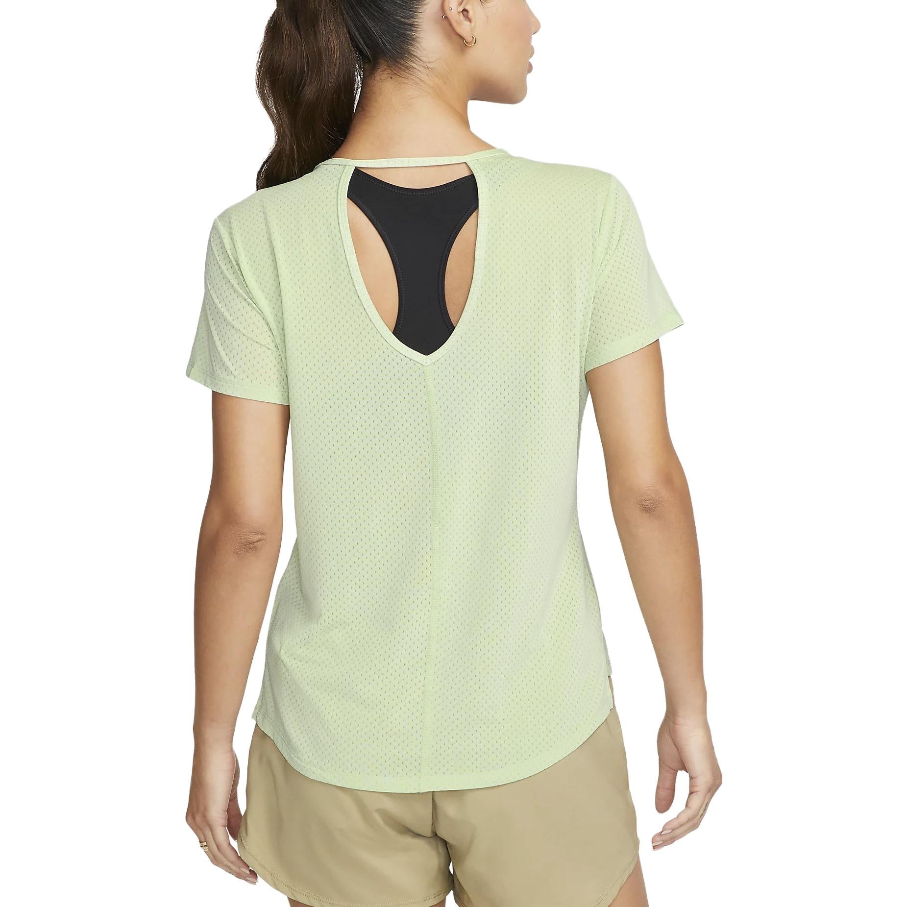 (WMNS) Nike Dri-Fit One Breathe T-shirt 'Oil Green' DX0132-343 - 2