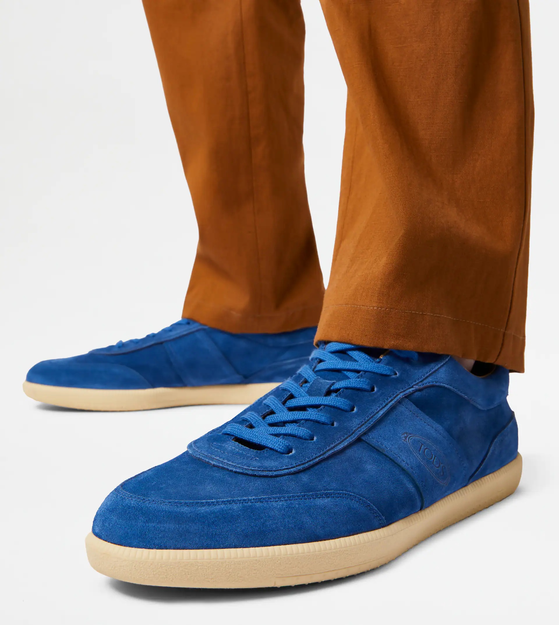 TOD'S TABS SNEAKERS IN SUEDE - LIGHT BLUE - 2