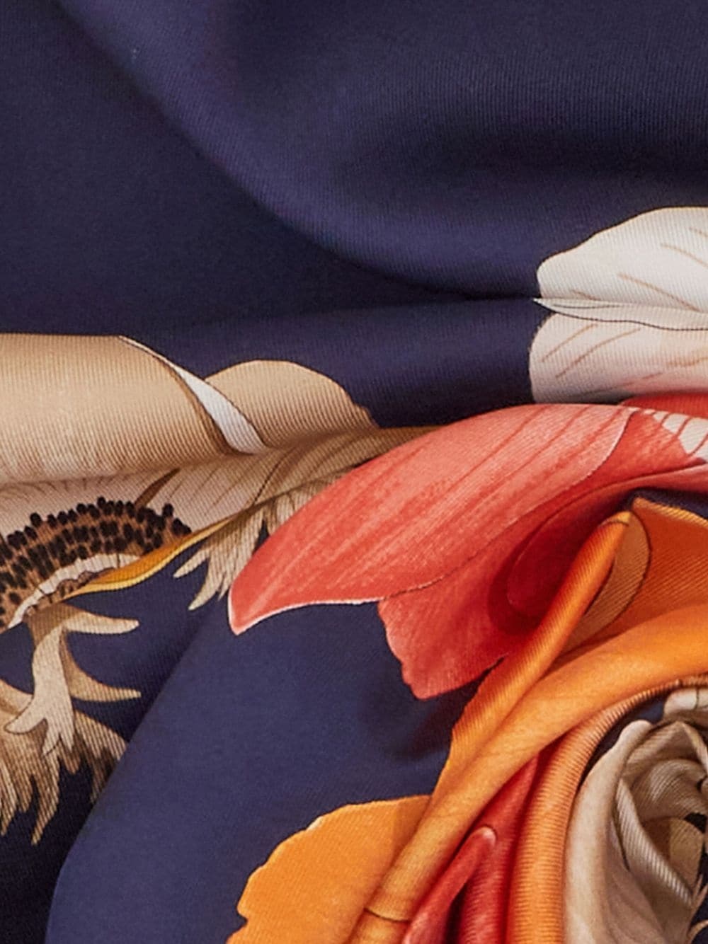 floral-print silk scarf - 3