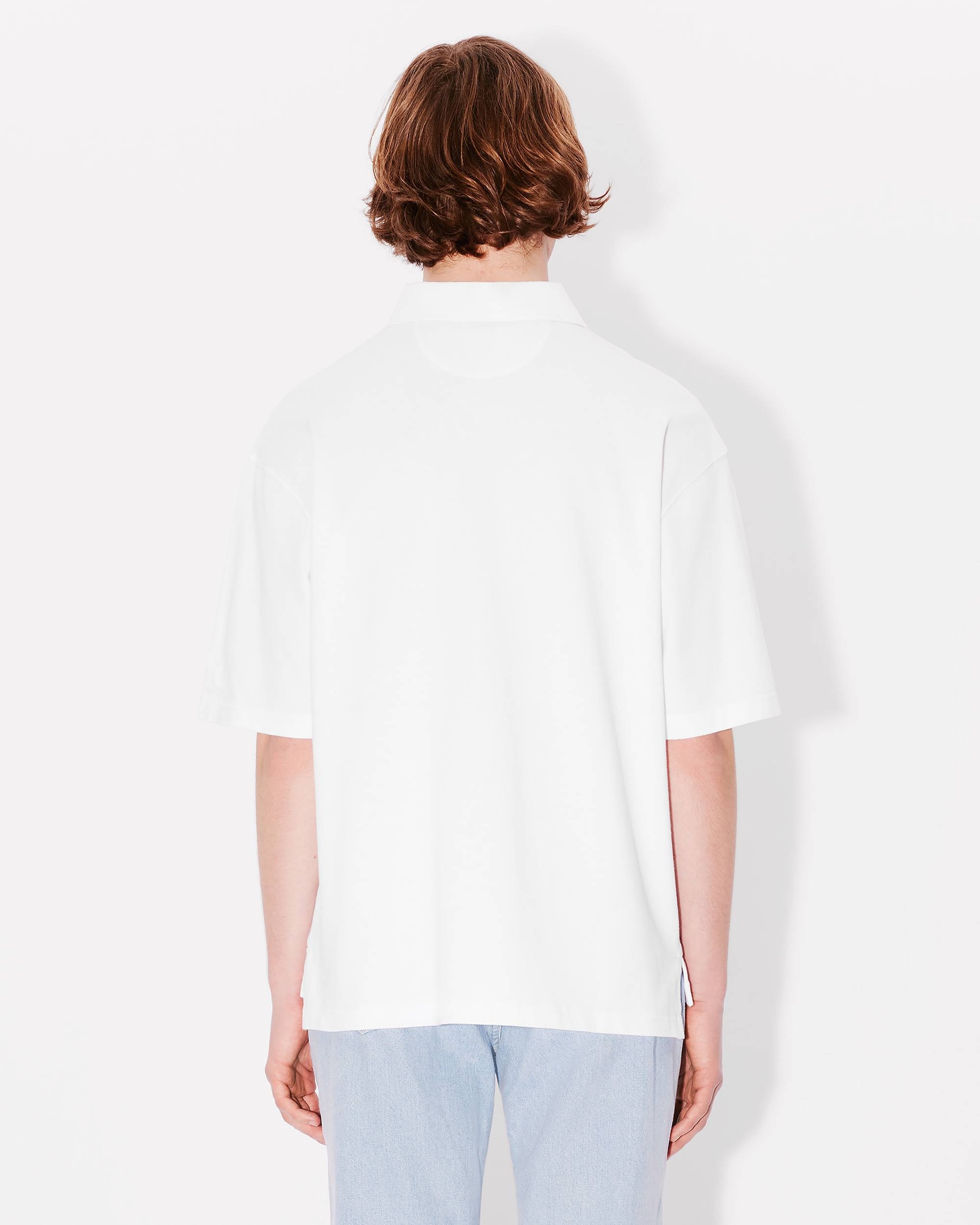 'Boke Flower 2.0' embroidered polo in organic cotton - 4