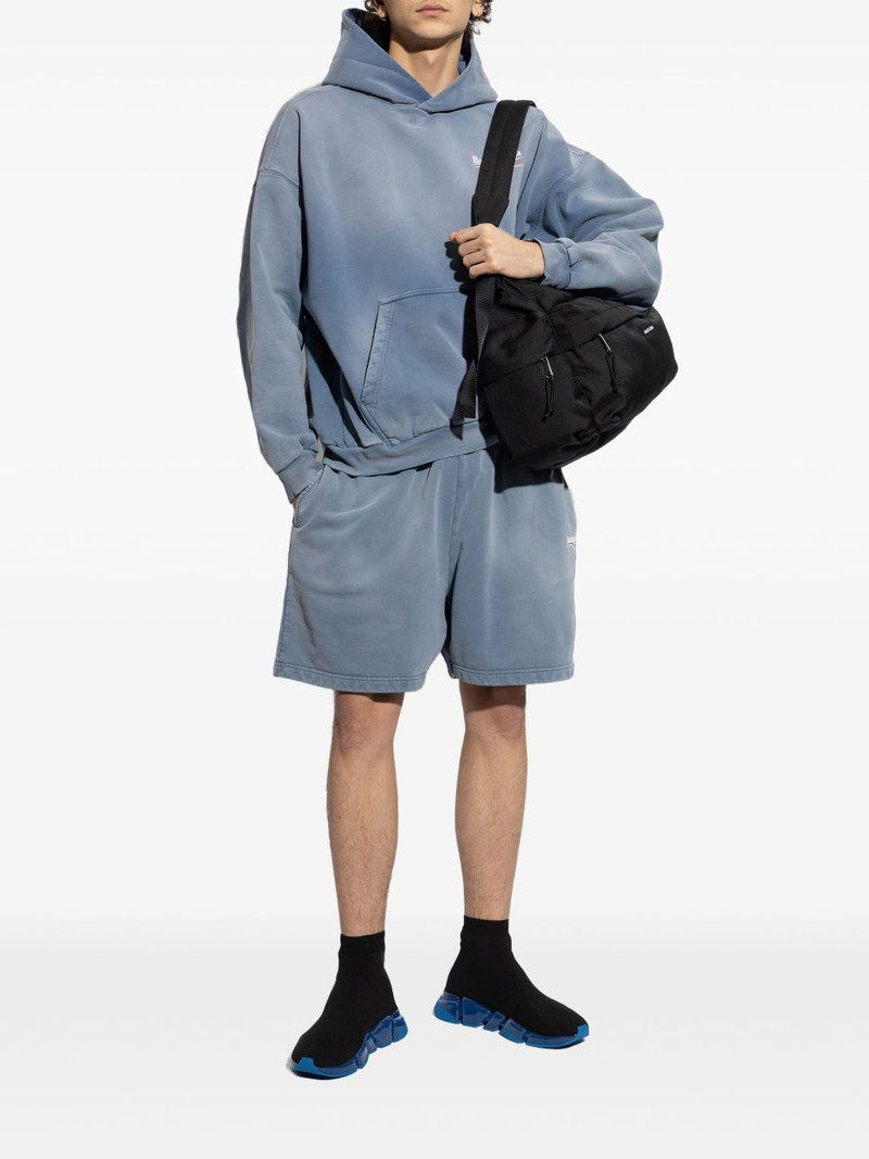 BALENCIAGA logo-print hoodie outlook