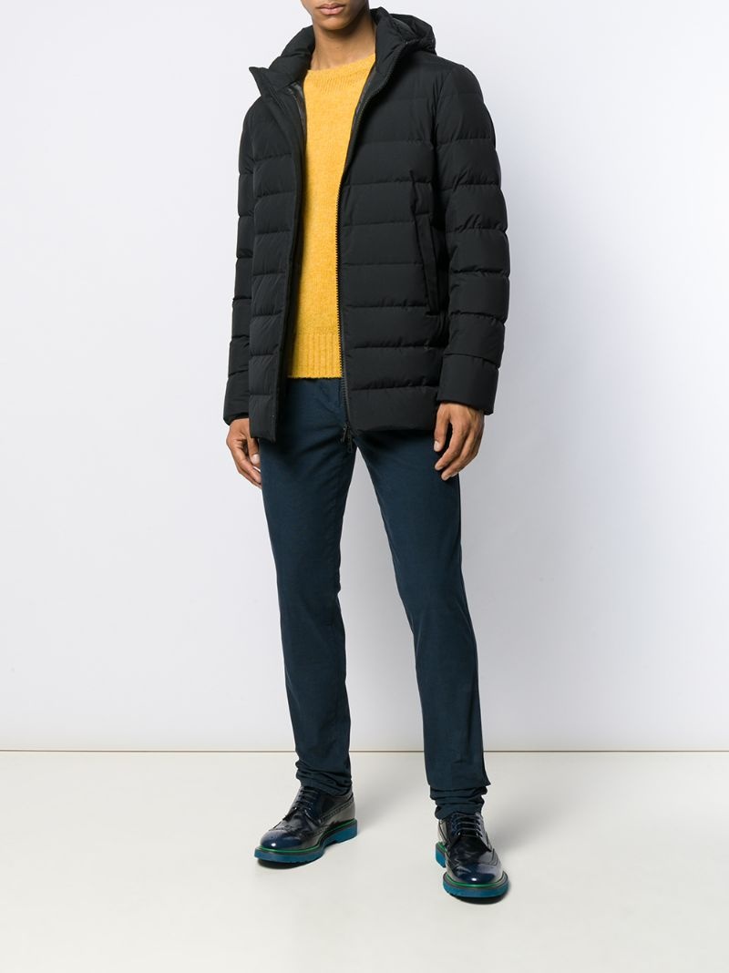 hooded down jacket - 2
