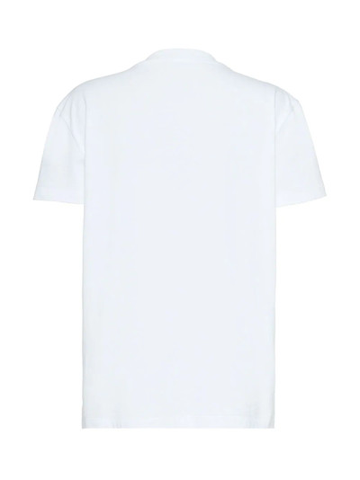 Miu Miu embellished jersey T-shirt outlook