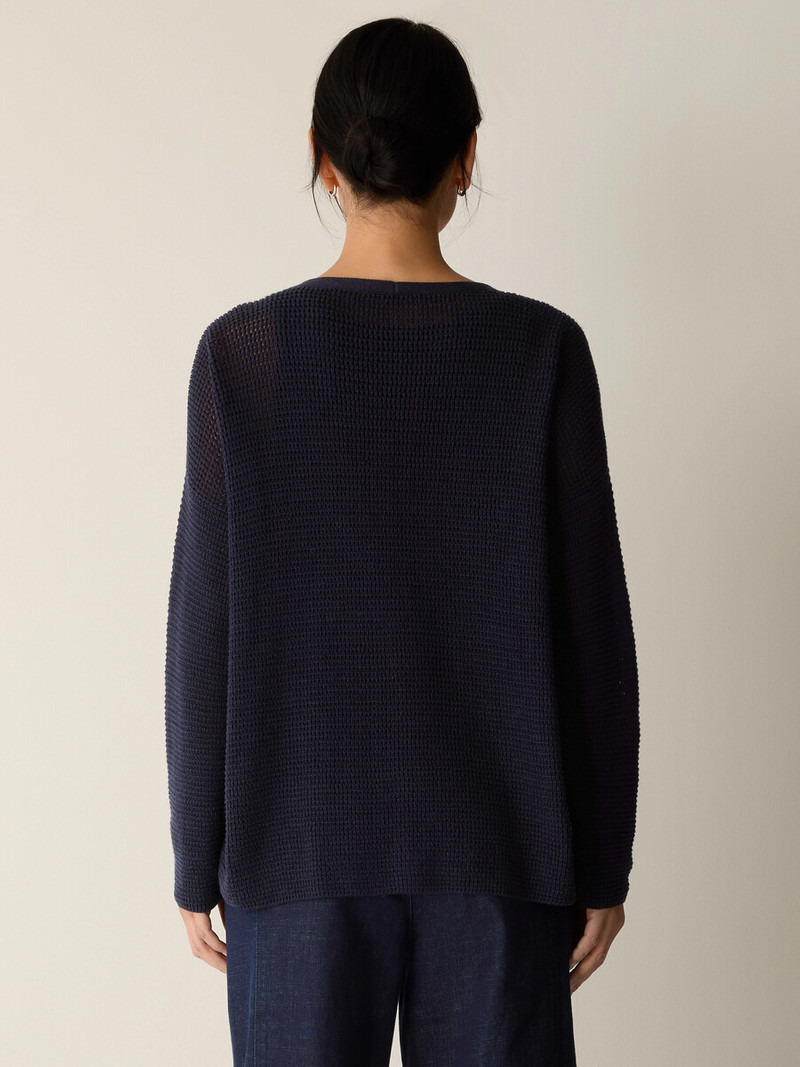 Peruvian Cotton Blend V-Neck Cardigan 4