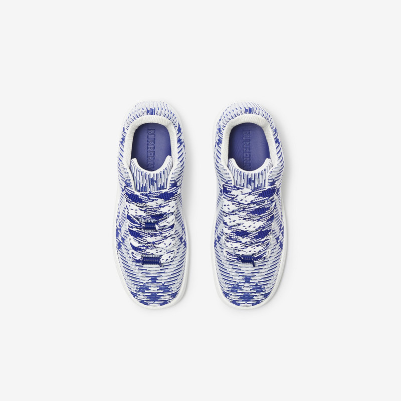 Check Knit Box Sneakers 5