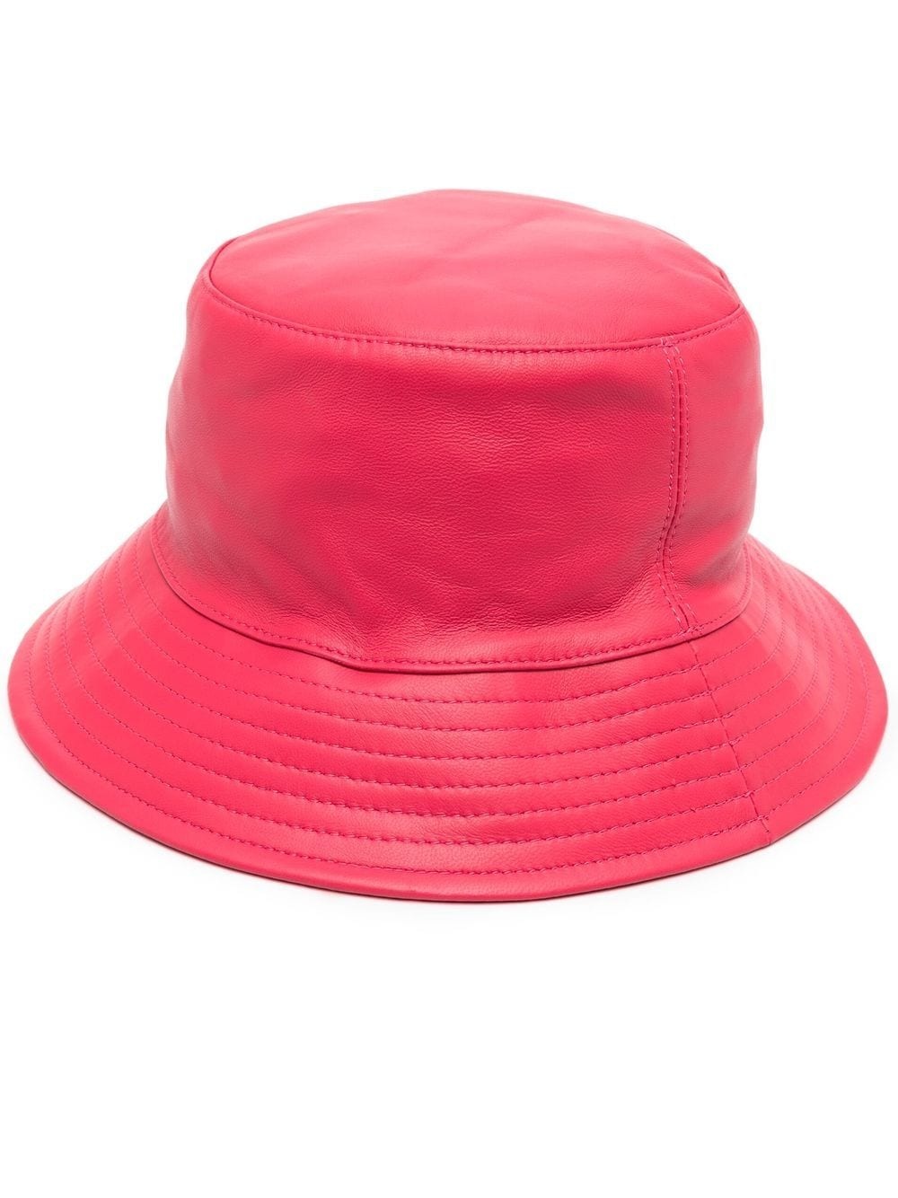 tonal-stitching bucket hat - 1