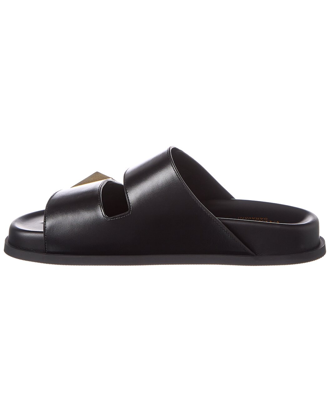 Valentino One Stud Leather Sandal - 2