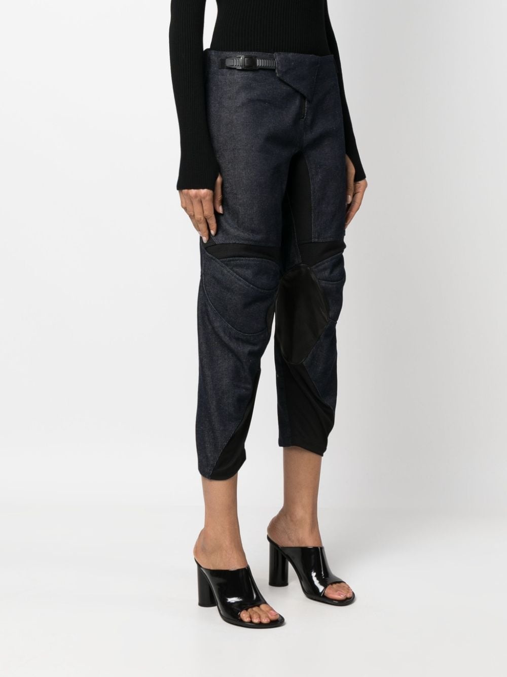 low-rise cropped-leg jeans - 3