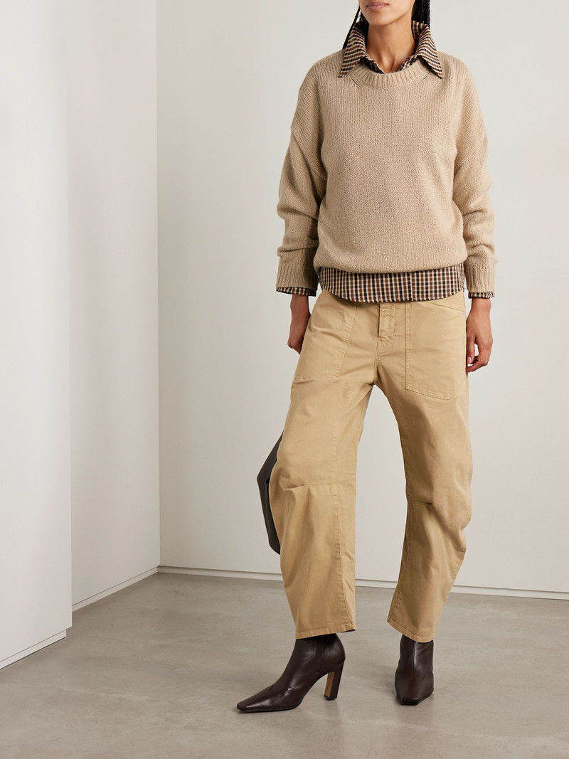 NILI LOTAN Chassy camel hair sweater Beige outlook