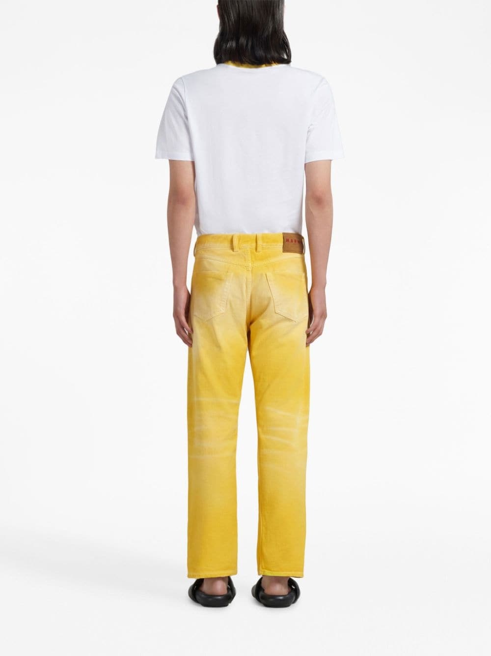 straight-leg whiskering-effect jeans - 4