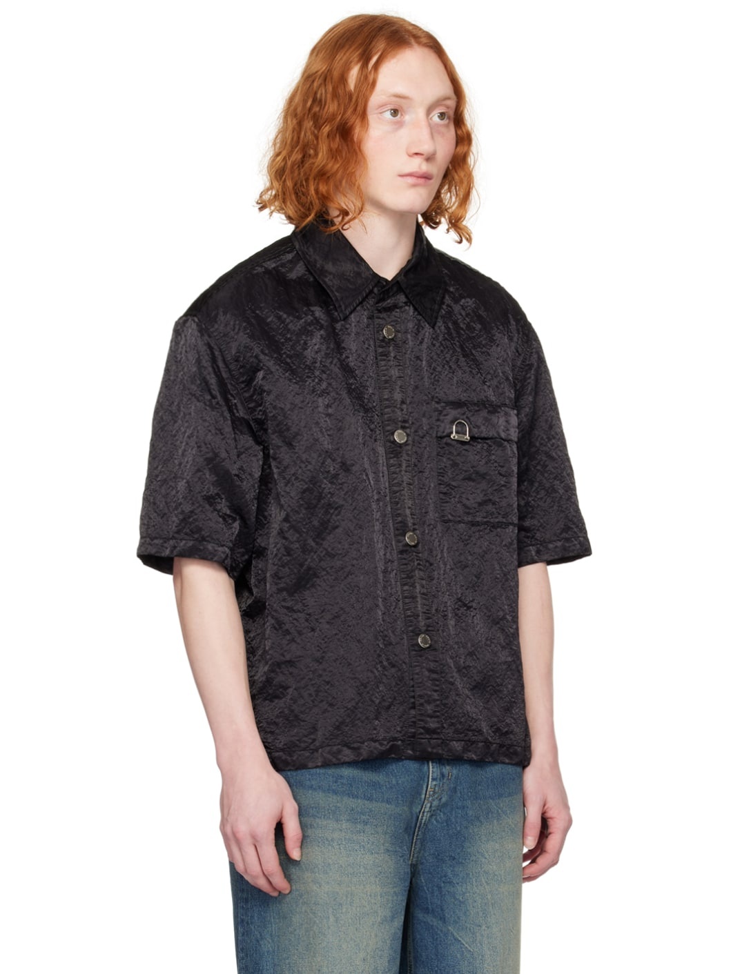 Black Garment-Dyed Shirt - 2