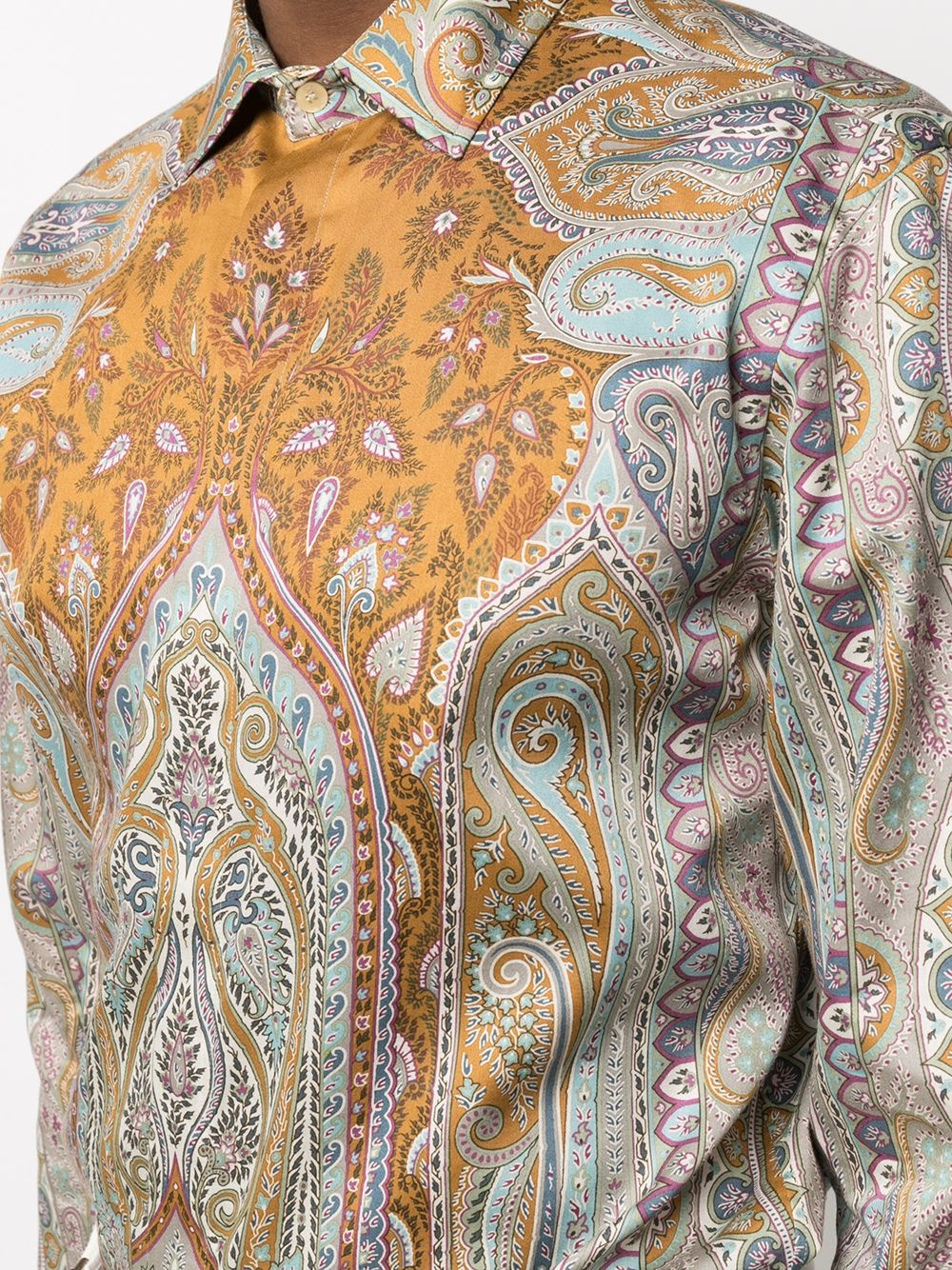 paisley pattern long-sleeve shirt - 5