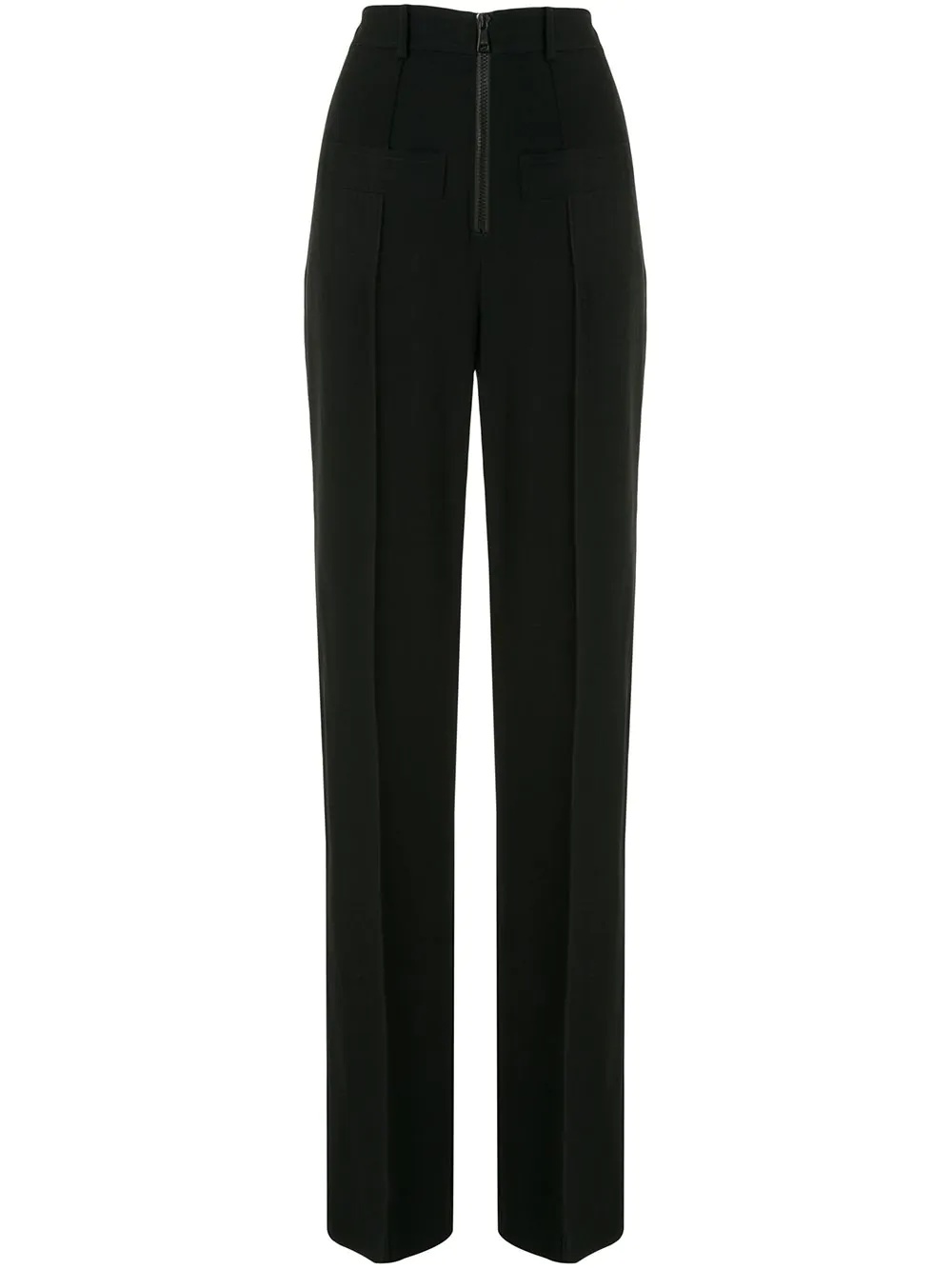 high-rise wide-leg trousers - 1