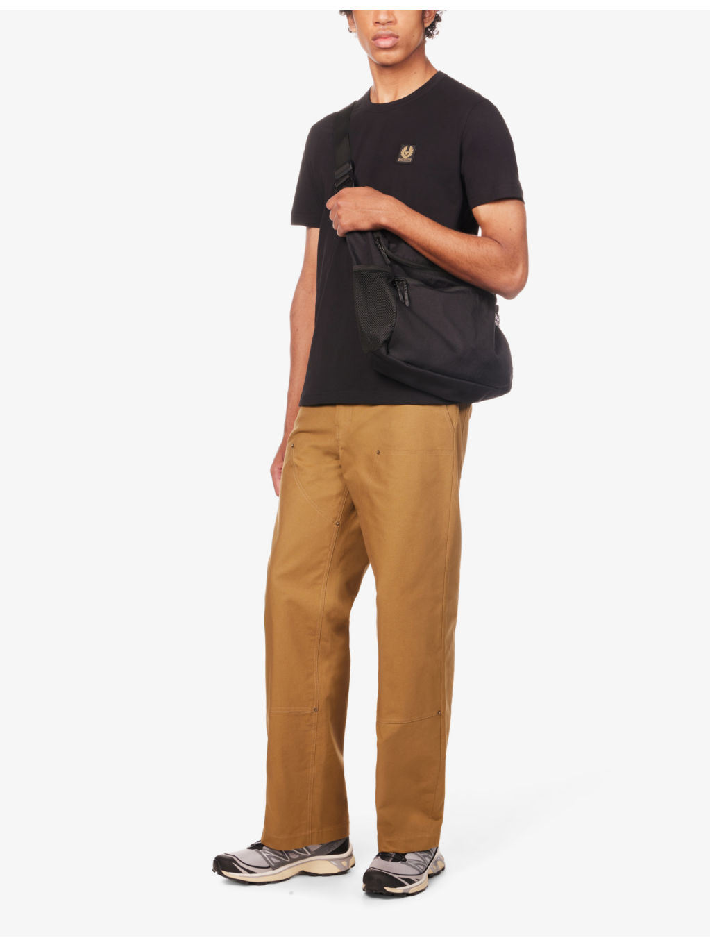 Brand-patch cotton-jersey T-shirt - 2
