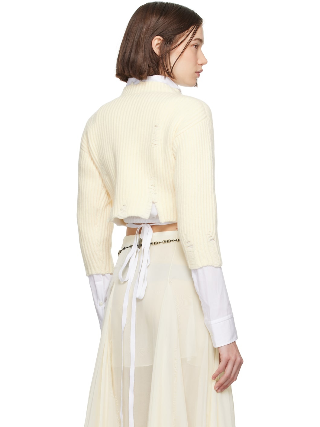 Off-White Thordis Cropped Sweater - 3