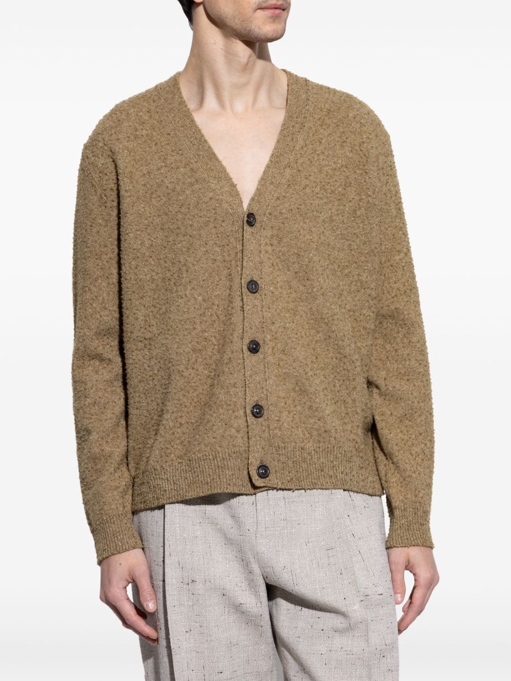 vintage effect cardigan - 3