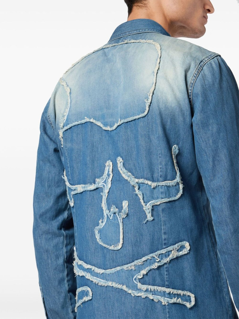 skull-appliqué shirt 5