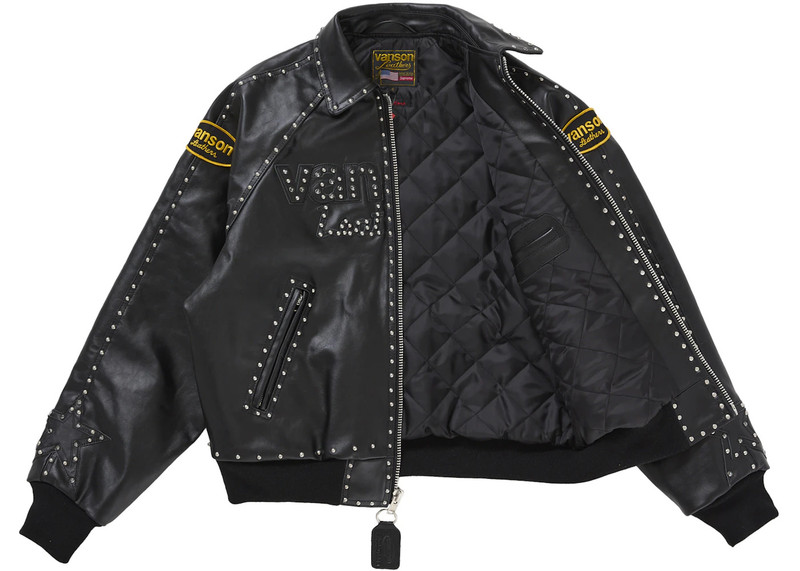 Supreme Supreme Vanson Leathers b.b. Simon Jacket Black outlook