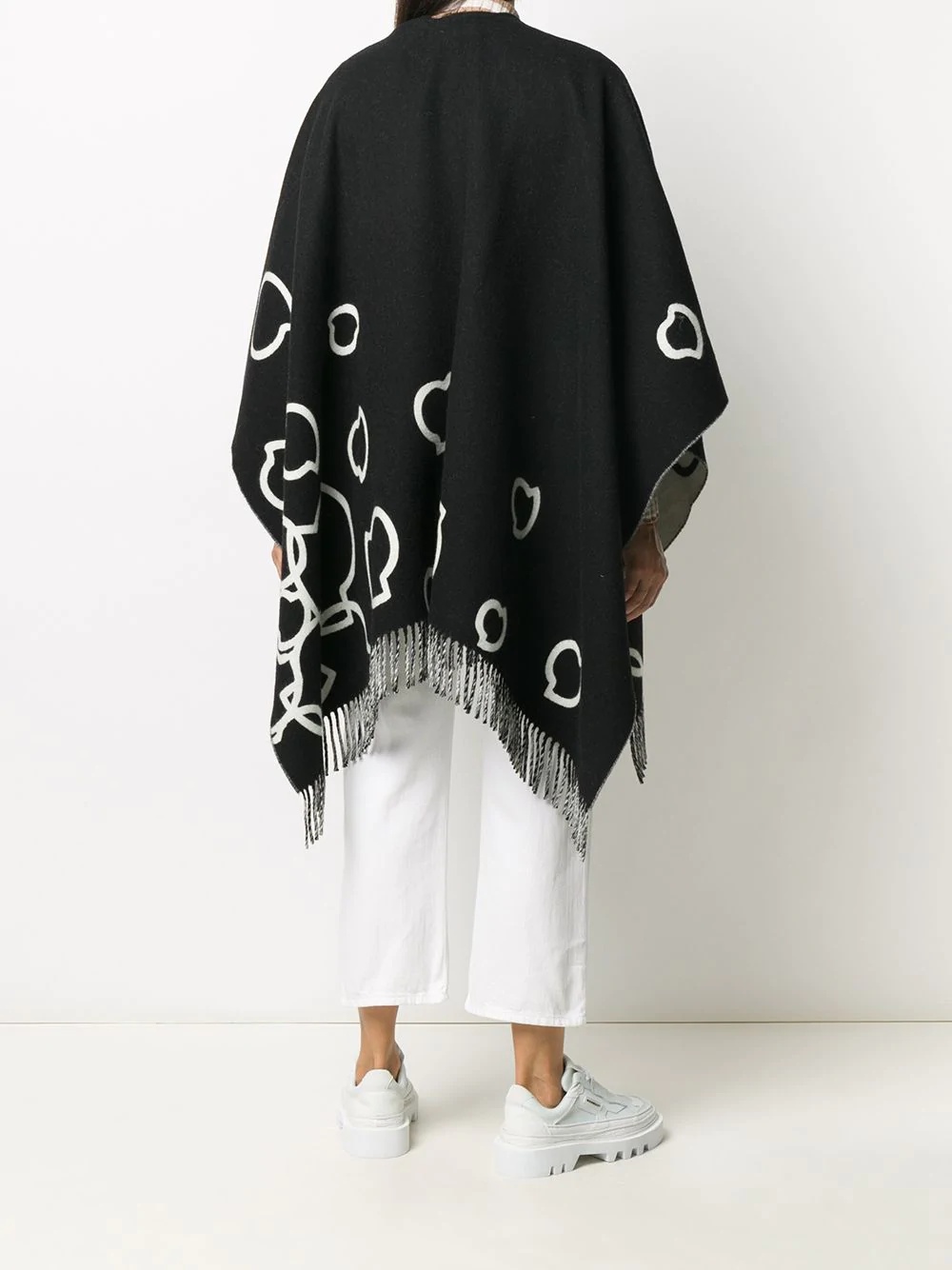 logo wool cape  - 4