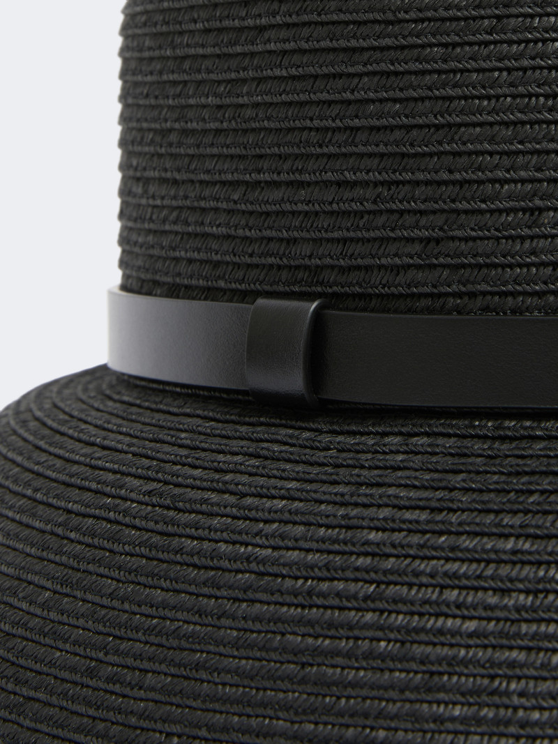 LEGENDA Paper yarn lampshade hat - BLACK 3