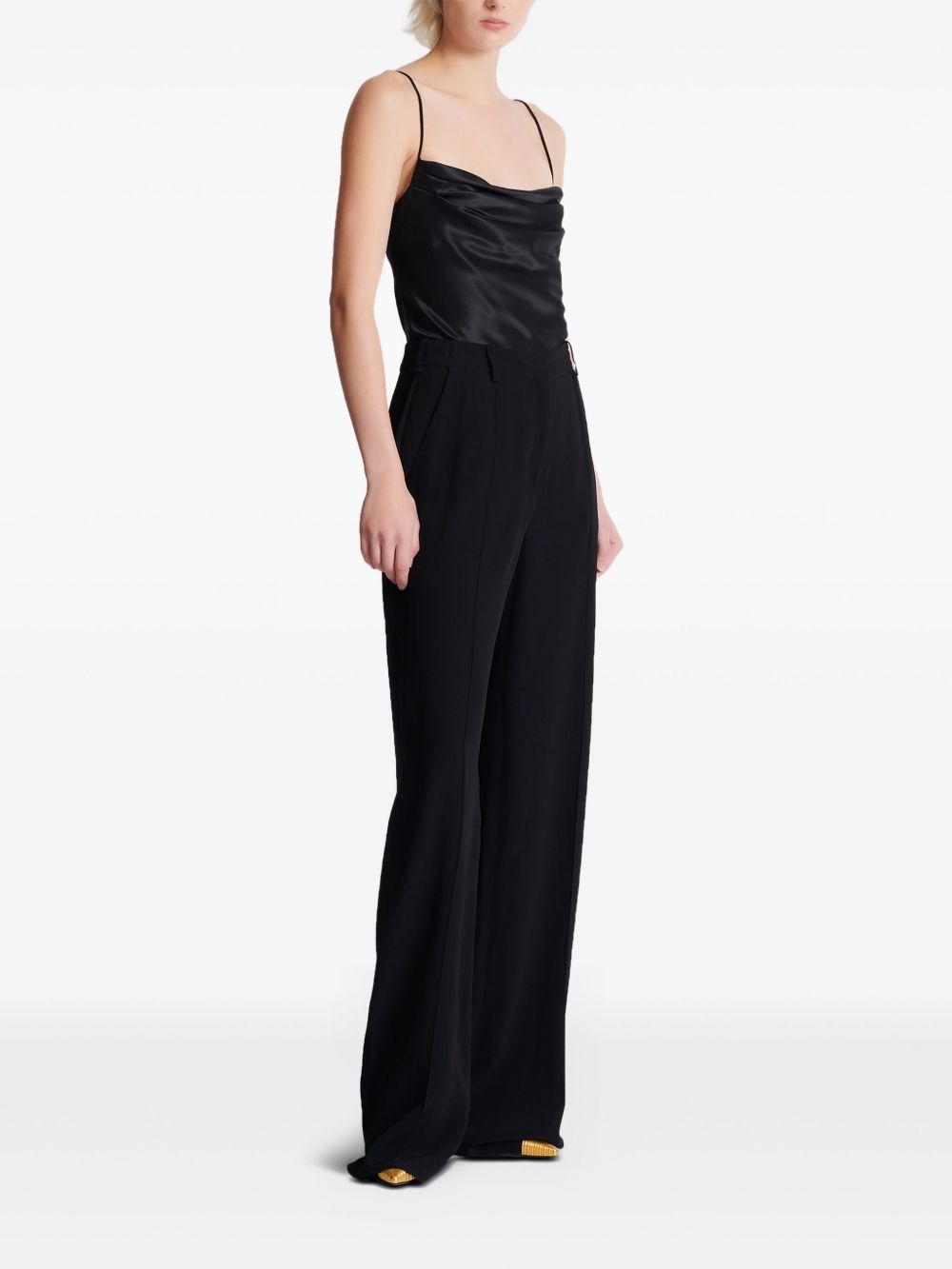 crepe tailored trousers - 3