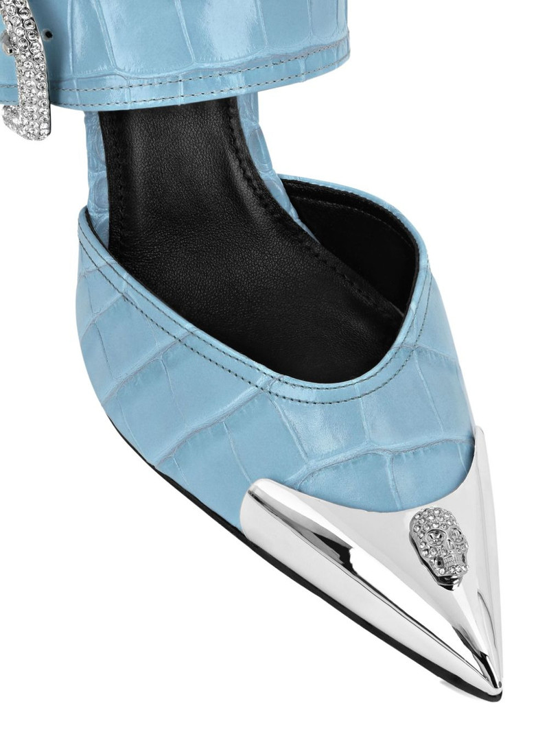 crocodile-embossed pumps 4