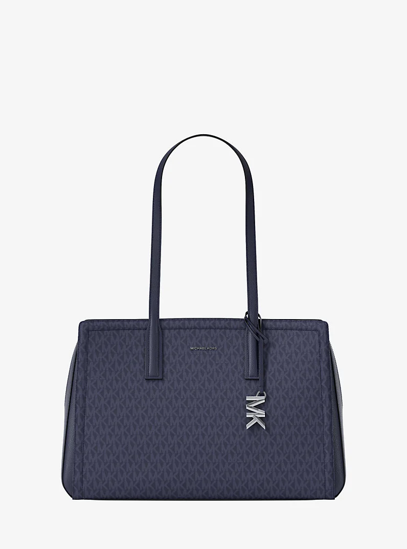 Laila Medium Signature Logo Tote Bag - 1
