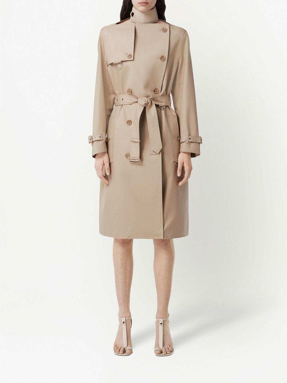 double-breasted trench coat - 2