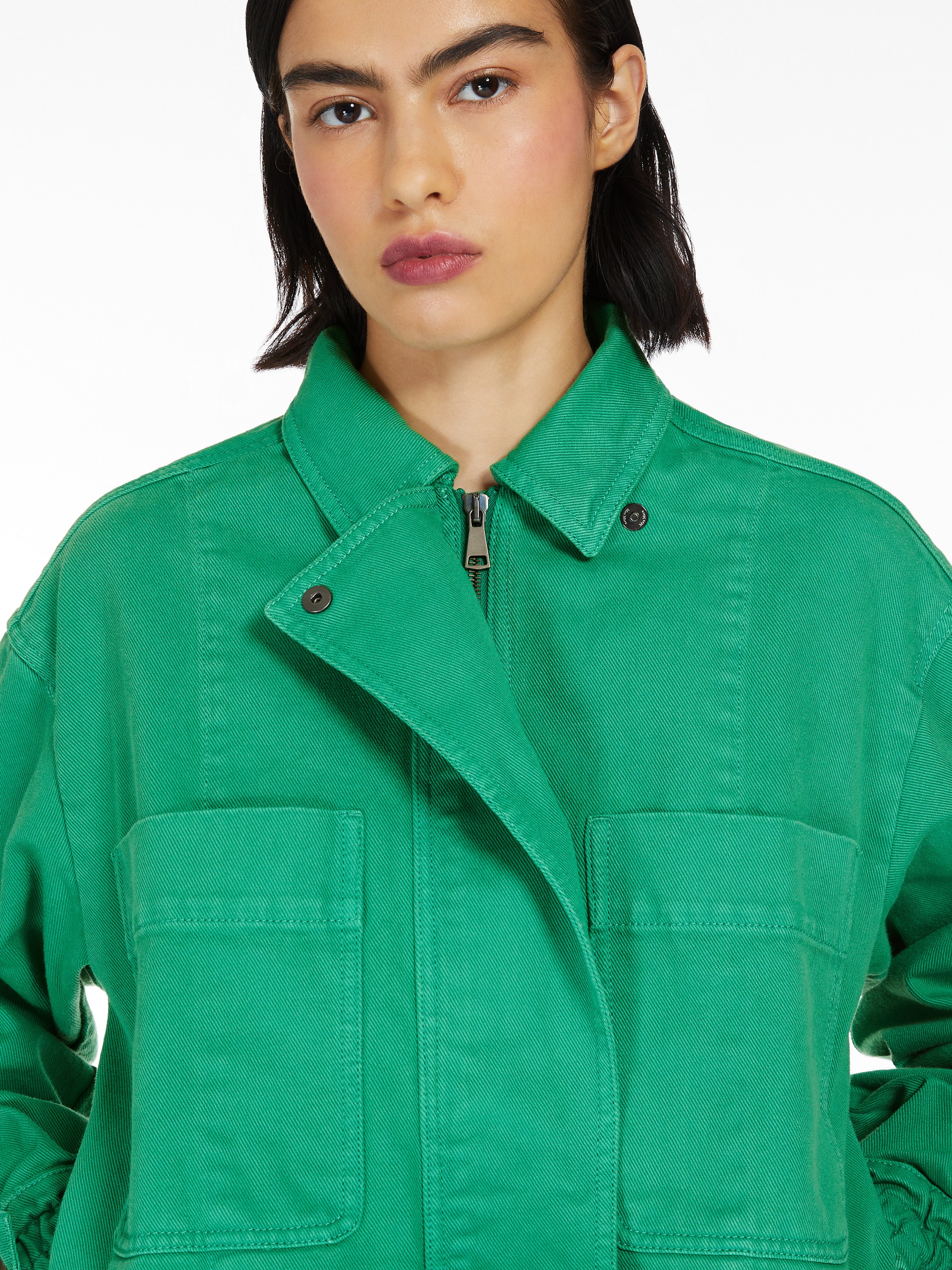 ARTURO Cotton drill cropped jacket - 5