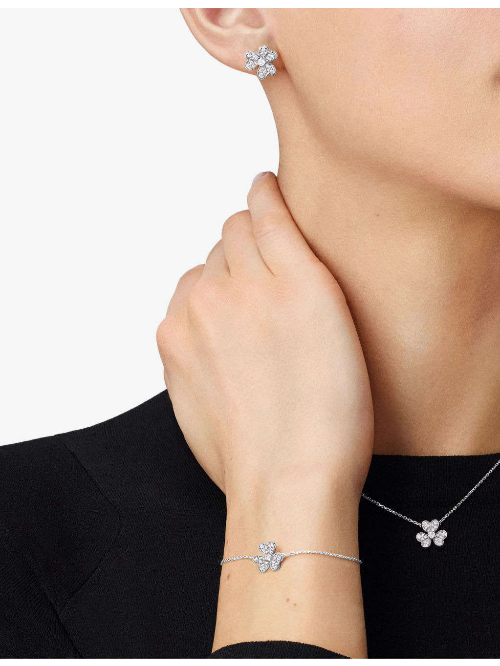 Frivole white gold and diamond necklace - 3