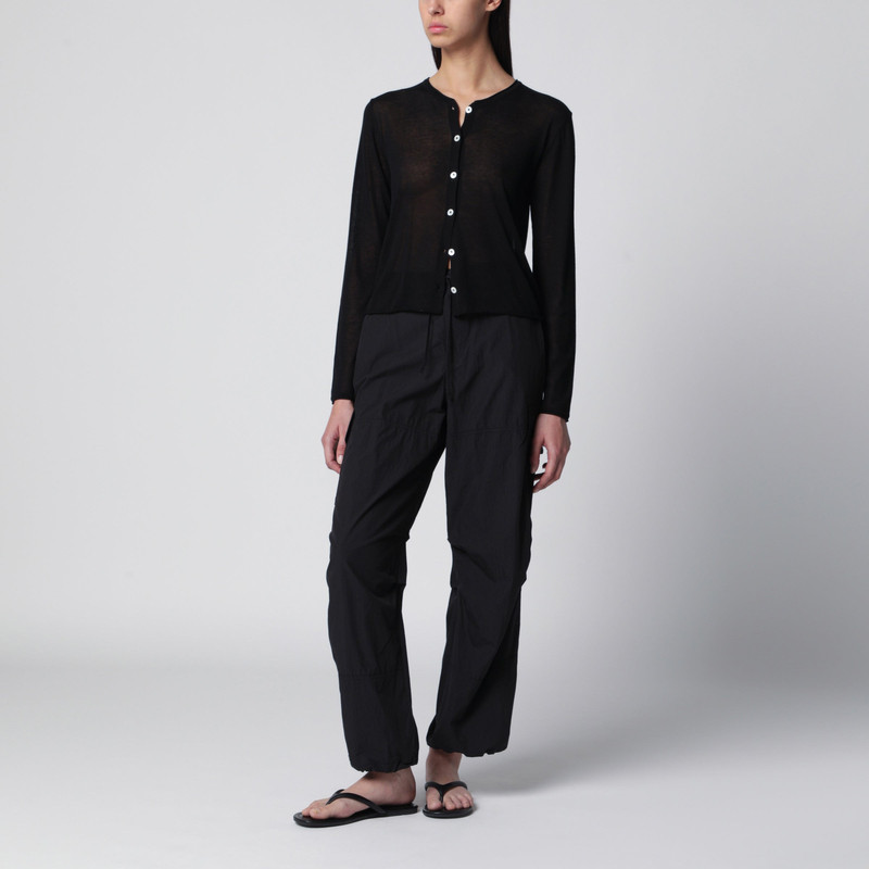 Dunst Black cotton-blend cardigan outlook