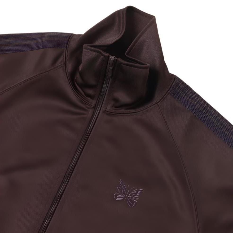 NEEDLES TRACK JACKET - POLY SMOOTH (DARK BROWN) - 2