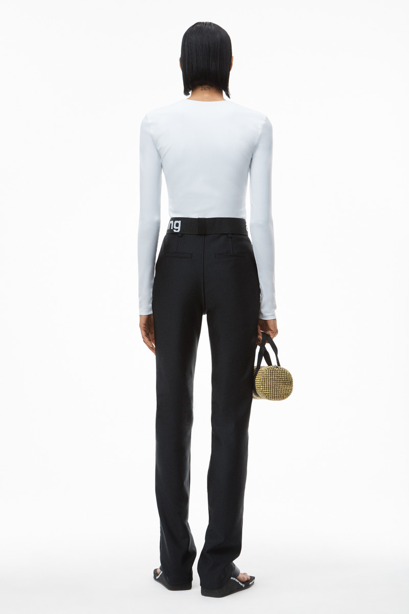 CRYSTAL LOGO BODYSUIT IN SCULPTED JERSEY 4