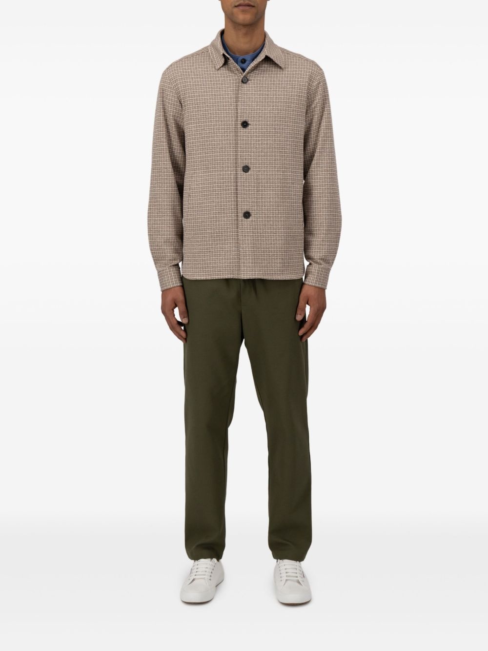 checked shirt jacket - 2