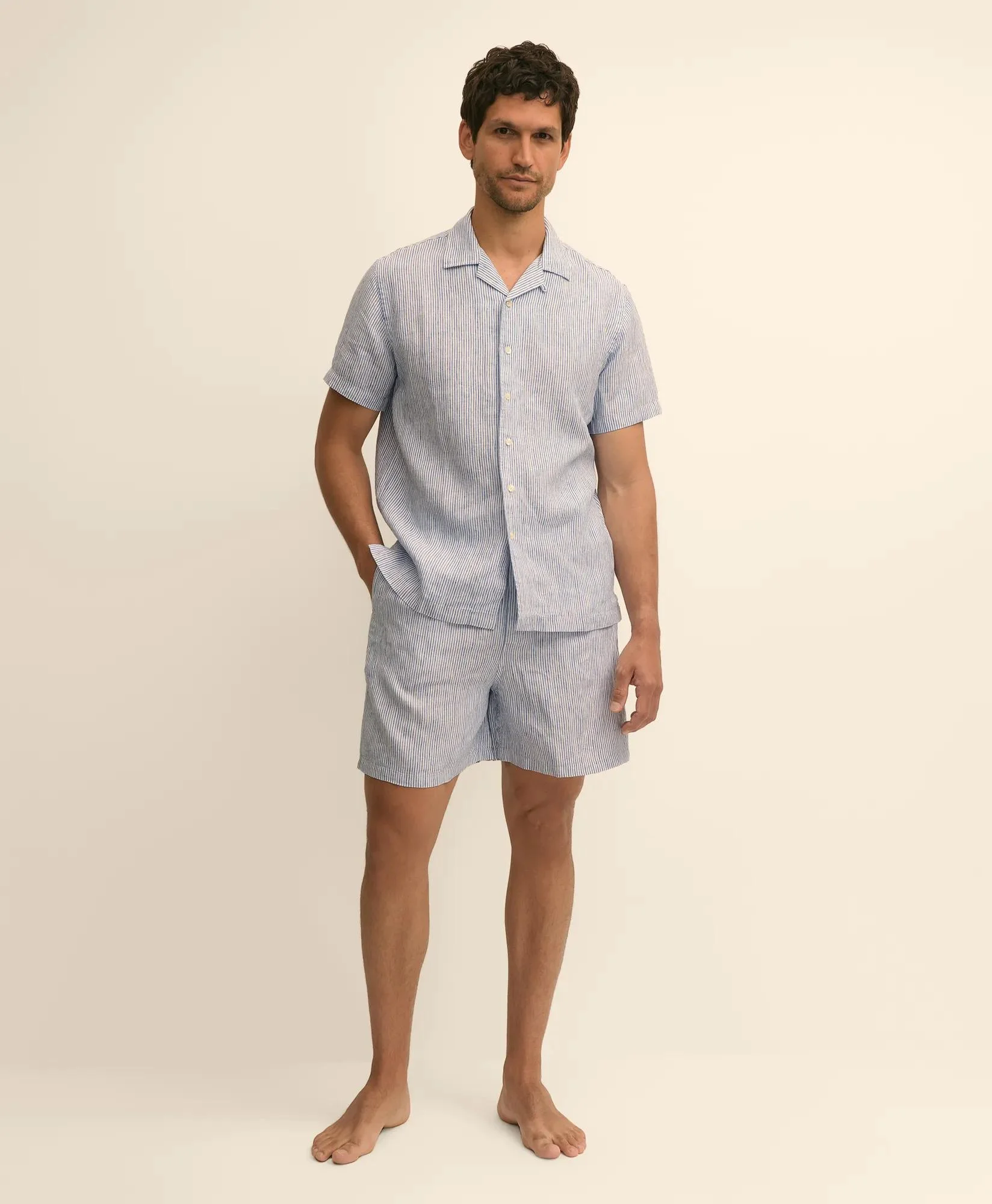 Linen Short Pajamas - 1