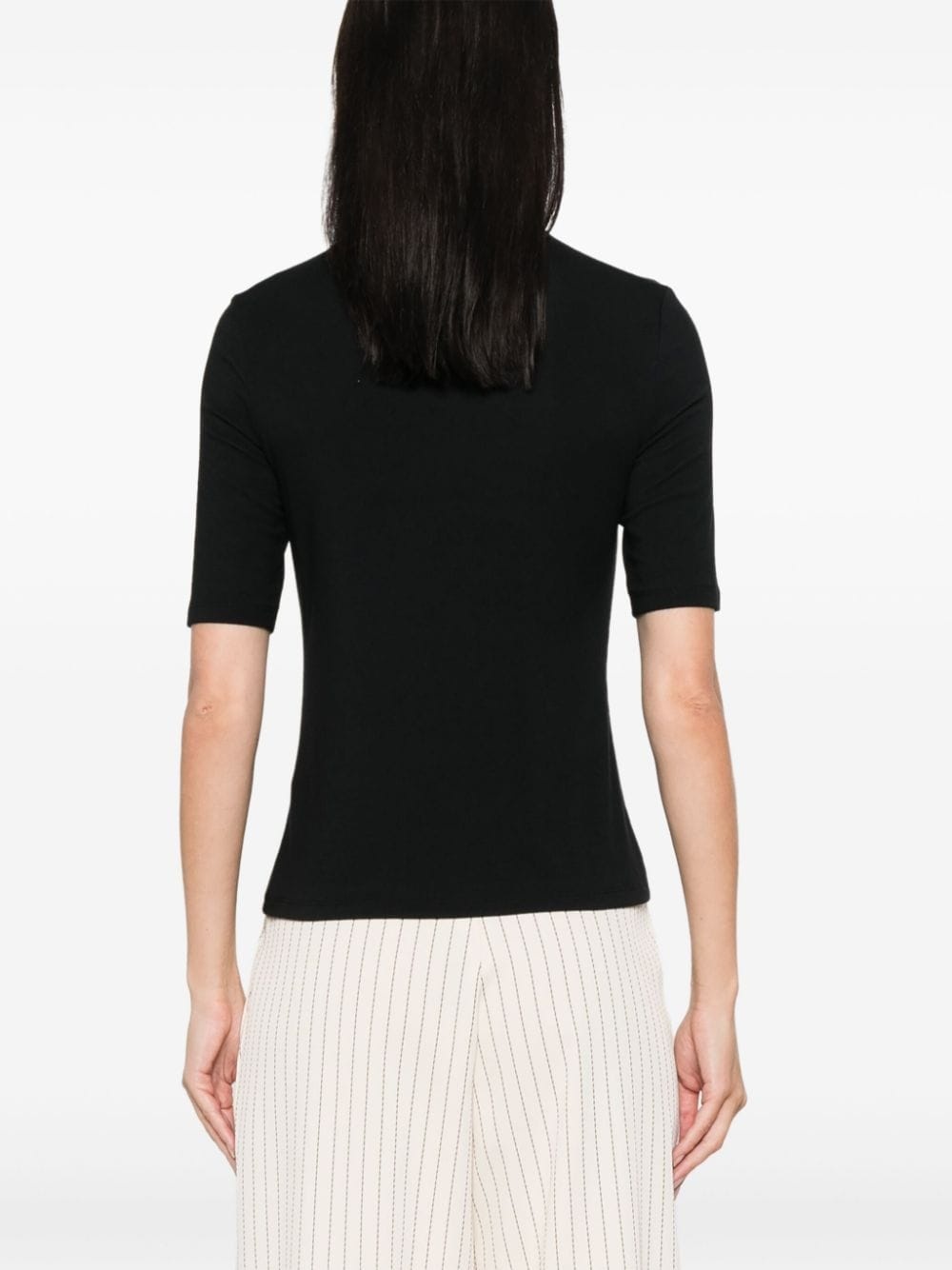 elbow-Sleeve roll-neck top - 4